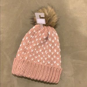 Lauren Conrad Faux fur beanie